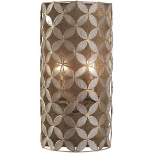 Maurelle 2 Light 8 inch Oxidized Gold Leaf Wall Sconce Wall Light