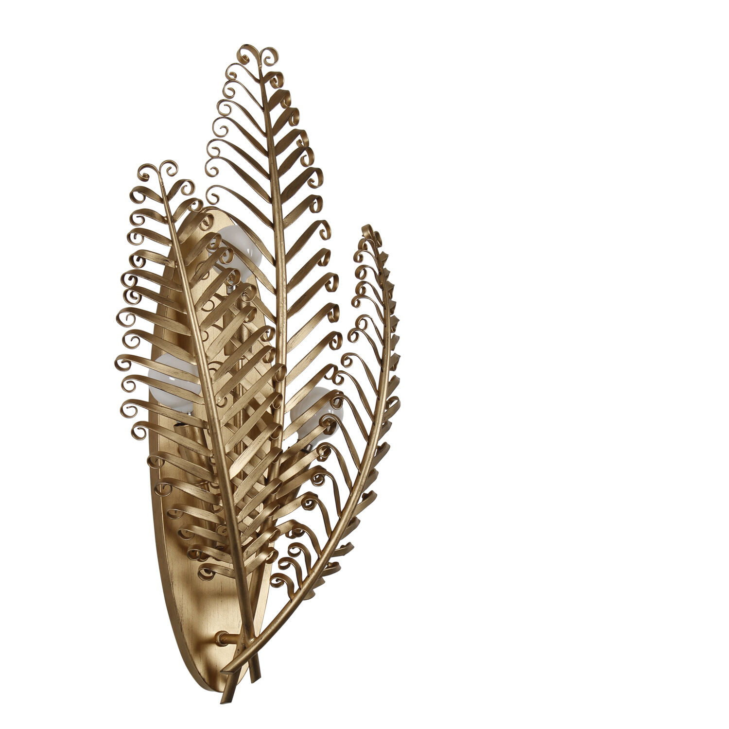 Fern 3 Light 11.5 inch Modern Gold Wall Sconce Wall Light