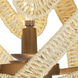 Soga 4 Light 20 inch Modern Gold and White Semi Flush Mount Ceiling Light