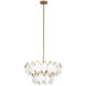Manta 4 Light 25 inch Modern Gold Semi Flush Ceiling Light