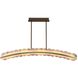 Meridian Island Light Ceiling Light in Winter Brass
