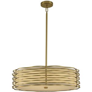 Paloma LED 25 inch Vintage Brass Pendant Ceiling Light