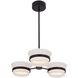 Anel 24 inch Matte Black Chandelier Ceiling Light