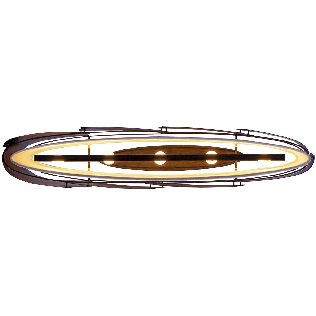 Midway 5 Light 10 inch Pearlized Antique Brass Pendant Ceiling Light