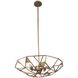 Esmeralda 8 Light 34 inch Pearlized Antique Brass Pendant Ceiling Light