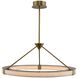 Lavo LED 28 inch Winter Brass Pendant Chandelier Ceiling Light