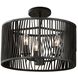 Morre 3 Light 16 inch Black Iron Convertible Pendant Ceiling Light