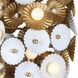 Damask 20 Light 16 inch White and Vintage Brass Large Foyer Ceiling Light, Large
