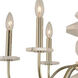 Carrara 6 Light 26 inch Champagne Gold Chandelier Ceiling Light