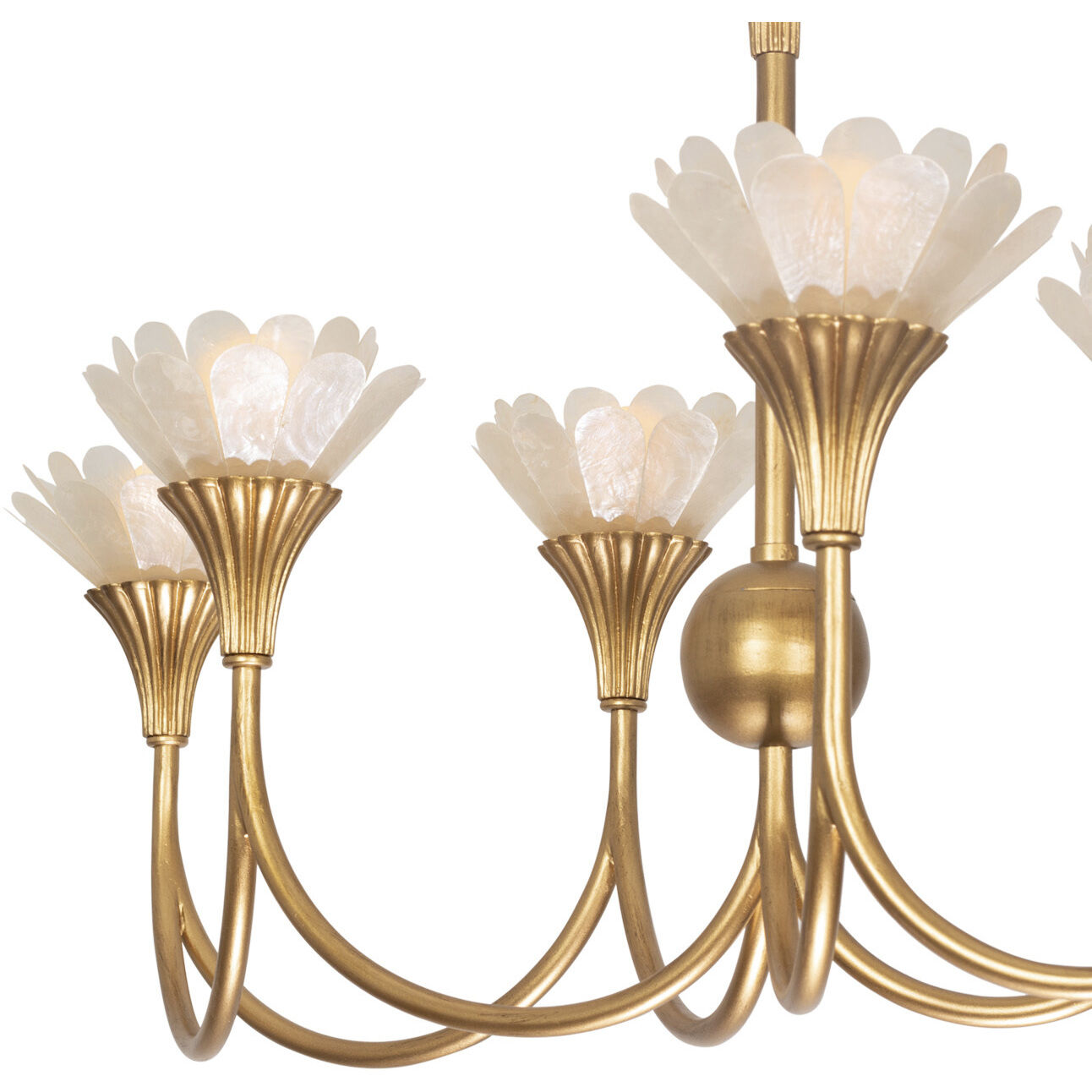 Flora Island Light Ceiling Light in Modern Gold