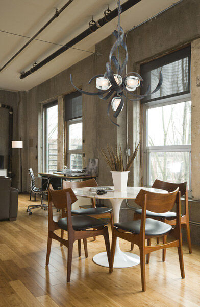 Solana LED 42 inch Oxidized Copper Chandelier Ceiling Light