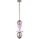 Demi 6.25 inch Winter Brass Pendant Ceiling Light