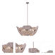 Poppy 5 Light Pearlized Antique Brass Pendant Ceiling Light