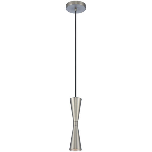 Milo LED 5 inch Satin Nickel Mini Pendant Ceiling Light