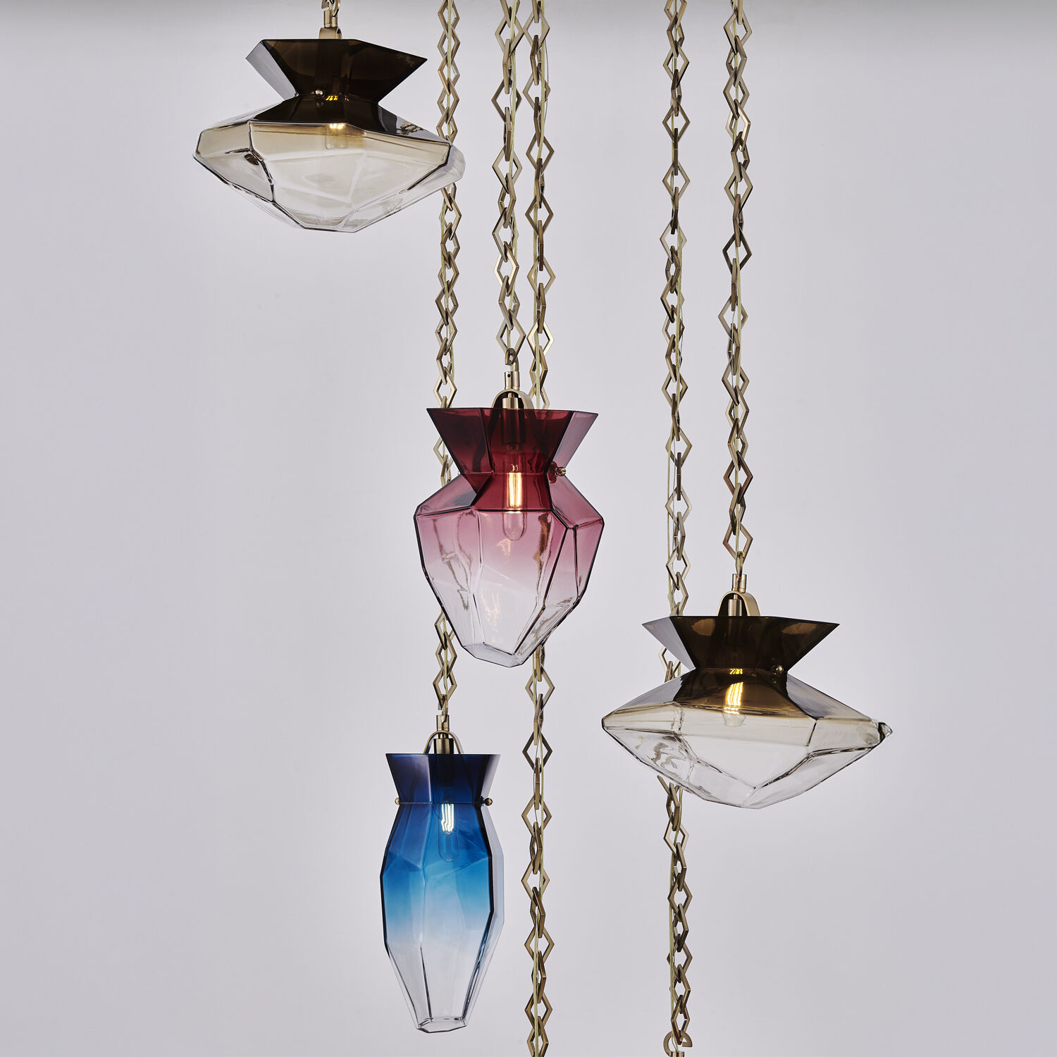 Bolsa 6 Light 31 inch Winter Brass Chandelier Ceiling Light