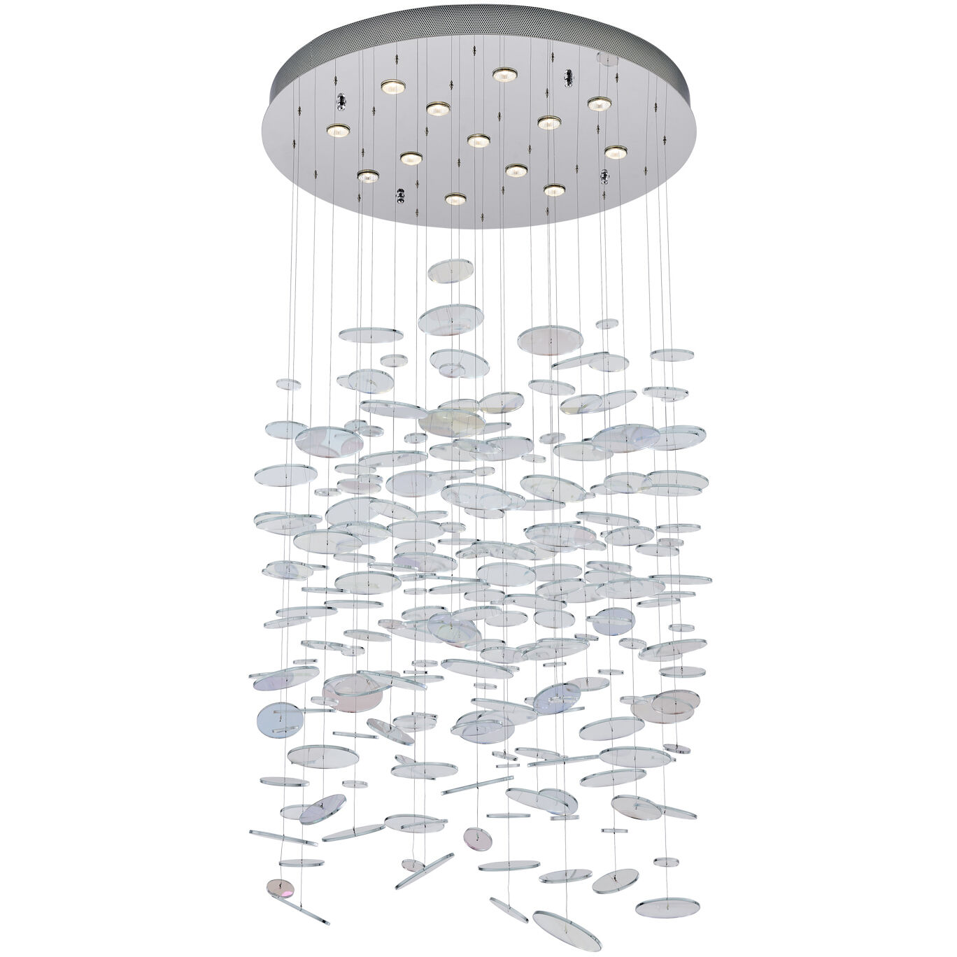 Spettro 13 Light 36 inch Polished Chrome Chandelier Ceiling Light