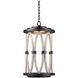 Belmont Outdoor LED 13 inch Florence Gold Hanging Lantern Ceiling Light