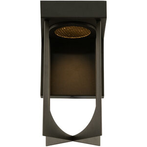 Optika Outdoor LED 10 inch Matte Black Outdoor Wall Sconce