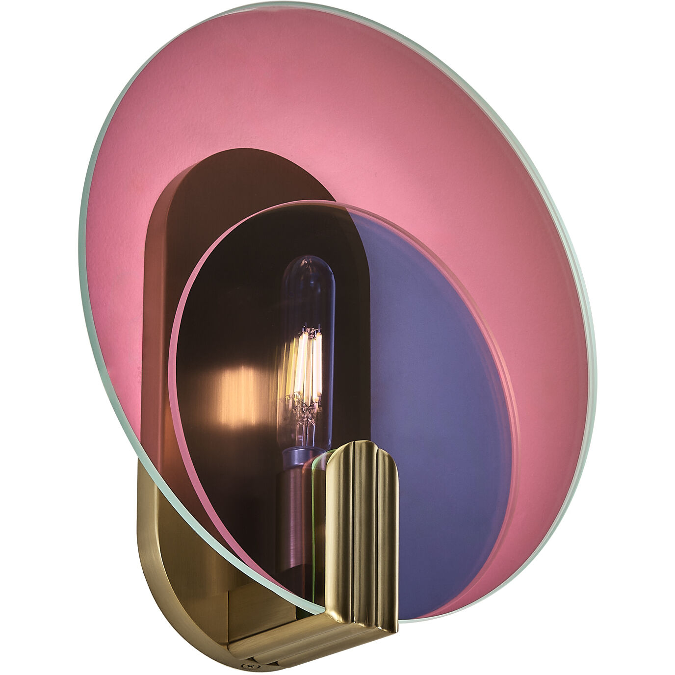 Optics 1 Light 11 inch Winter Brass ADA Wall Sconce Wall Light