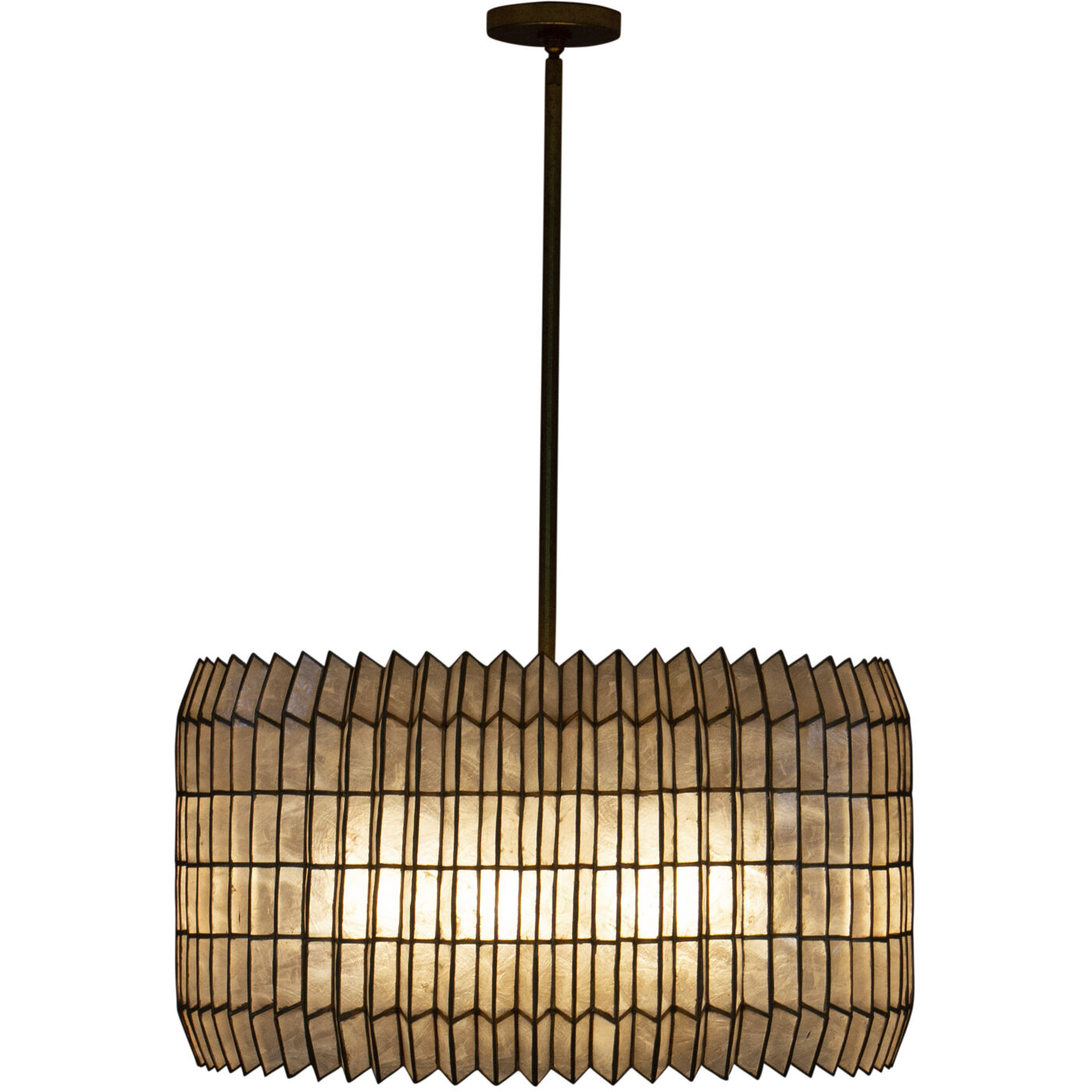 Fractal 8 Light 28 inch Oxidized Gold Leaf Chandelier Ceiling Light