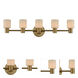Harlowe LED 34 inch Winter Brass Bath Vanity Light Wall Light