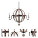 Harper 5 Light 32 inch Florence Gold Chandelier Ceiling Light