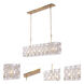 Crescent Island Light Ceiling Light in Oxidized Gold Leaf