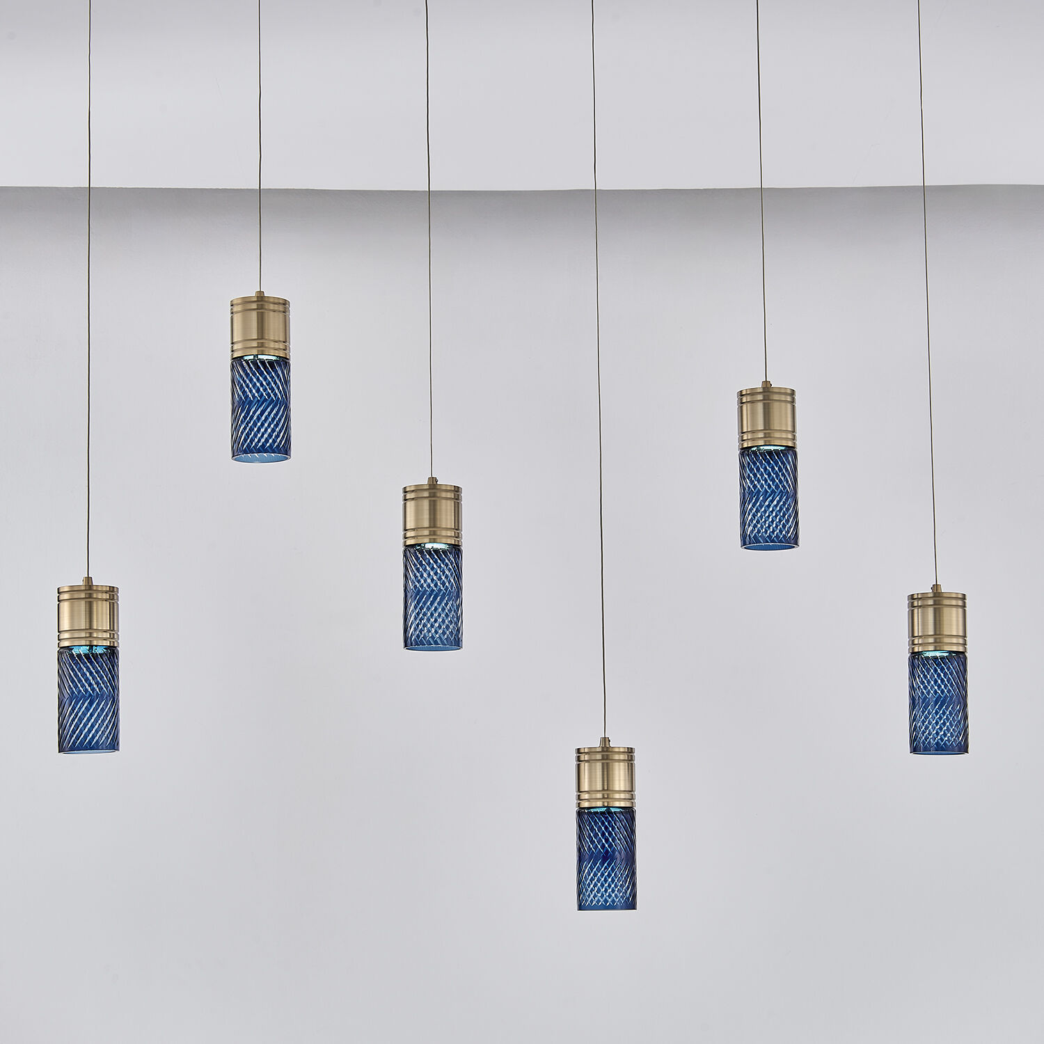 Kiriko LED 5.5 inch Winter Brass Linear Pendant Ceiling Light