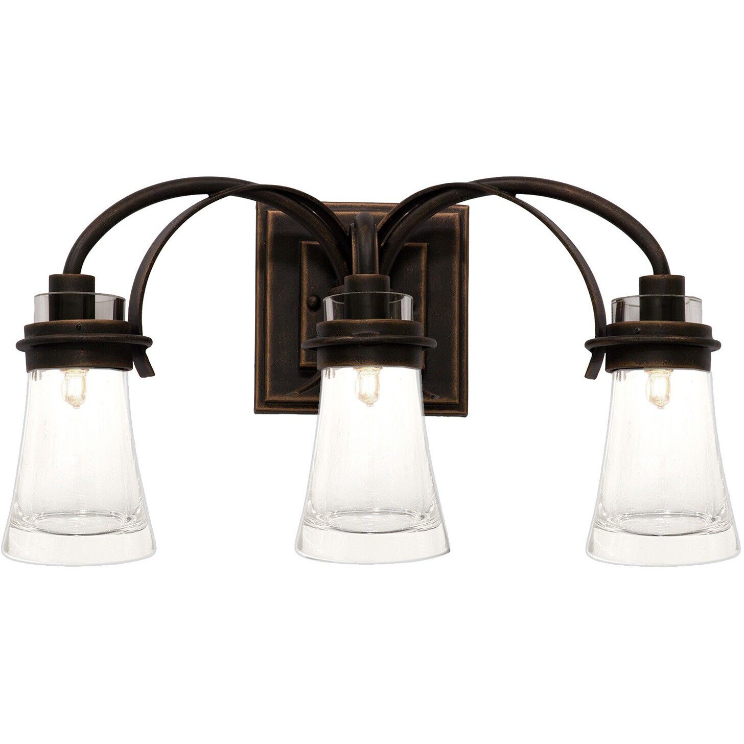 Dover LED 20 inch Antique Copper Bath Vanity Light Wall Light