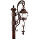 Anastasia Outdoor 2 Light 37 inch Burnished Bronze Post Mount Pier Mount