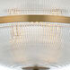 Portland LED 16 inch Winter Brass Pendant Chandelier Ceiling Light
