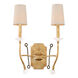 Waverly 2 Light 15.5 inch Honey Gold Wall Bracket Wall Light