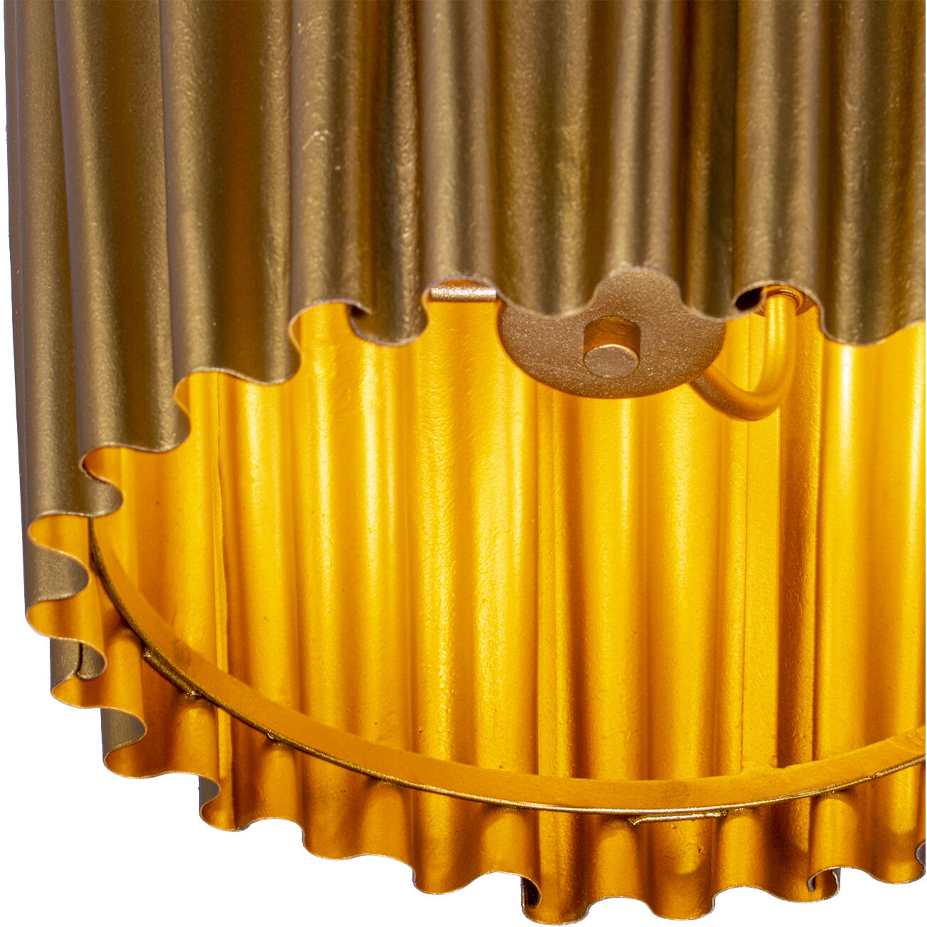 Ripple 6 Light 20.25 inch Bright Gold Leaf Foyer Ceiling Light