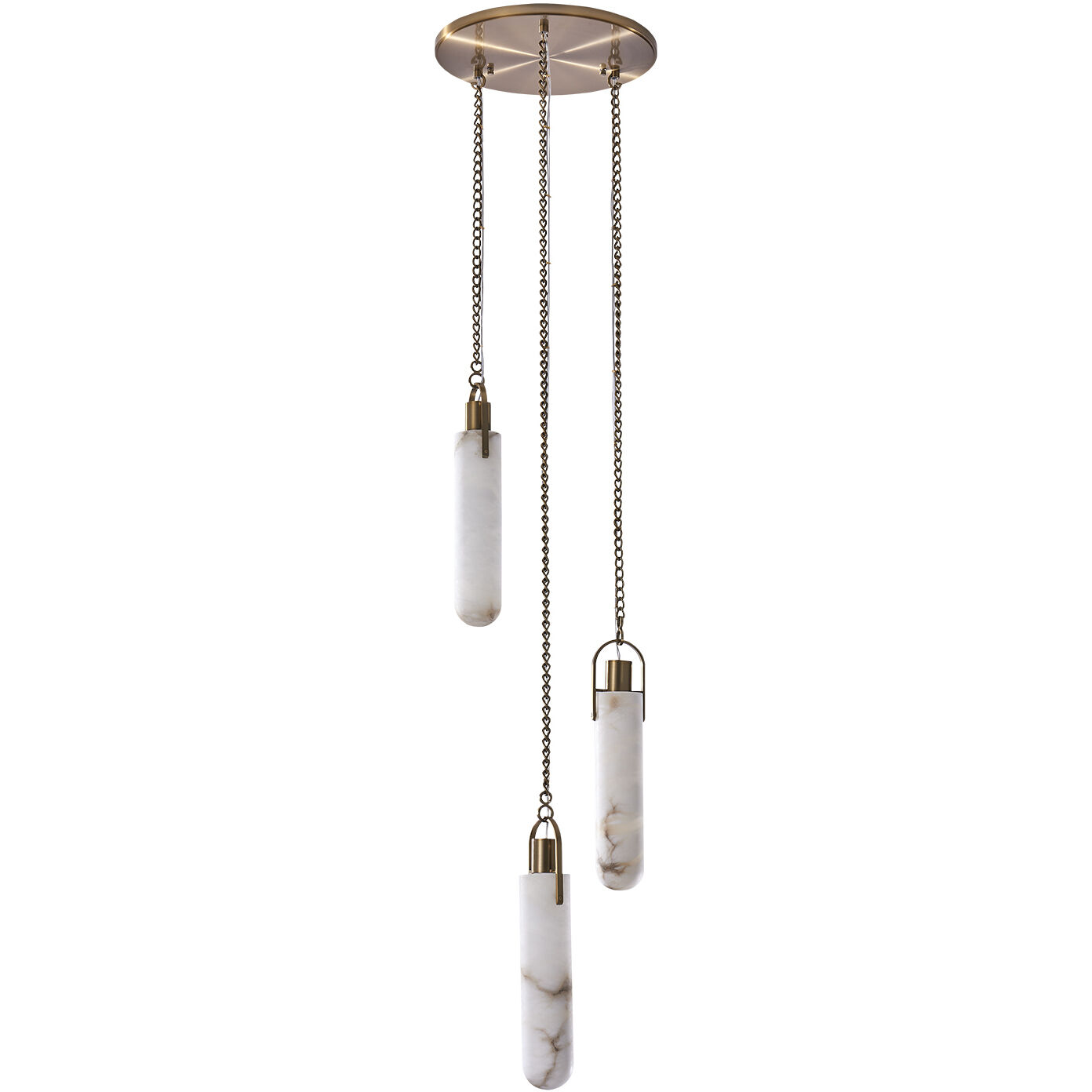 Flint Additions 14 inch Winter Brass Pendant Ceiling Light