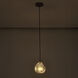 Pallina 1 Light 6 inch Winter Brass Pendant Ceiling Light in Clear