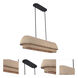 Seychelles Island Linear Ceiling Light in Matte Black