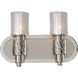 Ashington LED 13.5 inch Polished Satin Nickel Bath Vanity Wall Light