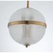 Portland LED 10 inch Winter Brass Mini Pendant Ceiling Light