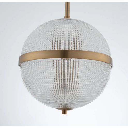 Portland Led Lighting Kalco 512111WB Portland LED 10 inch Winter Brass Mini Pendant Ceiling Light