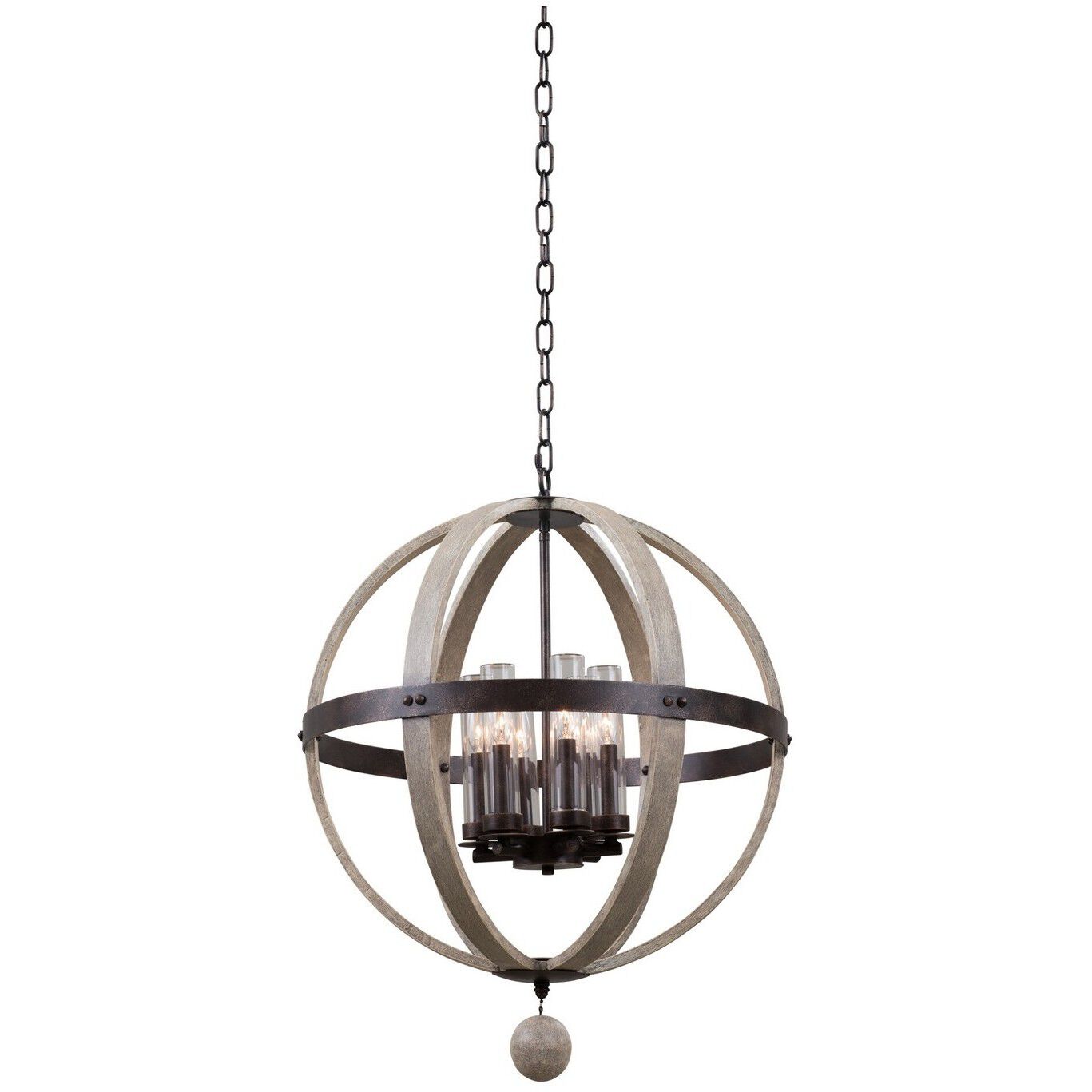 Harper 6 Light 25 inch Florence Gold Pendant Foyer Ceiling Light
