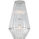 Taza 2 Light 6 inch Chrome Wall Sconce Wall Light