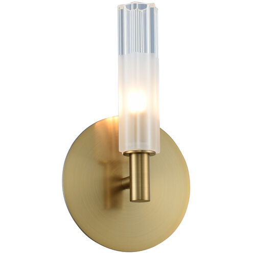 Lorne LED 6 inch Winter Brass Wall Sconce Wall Light