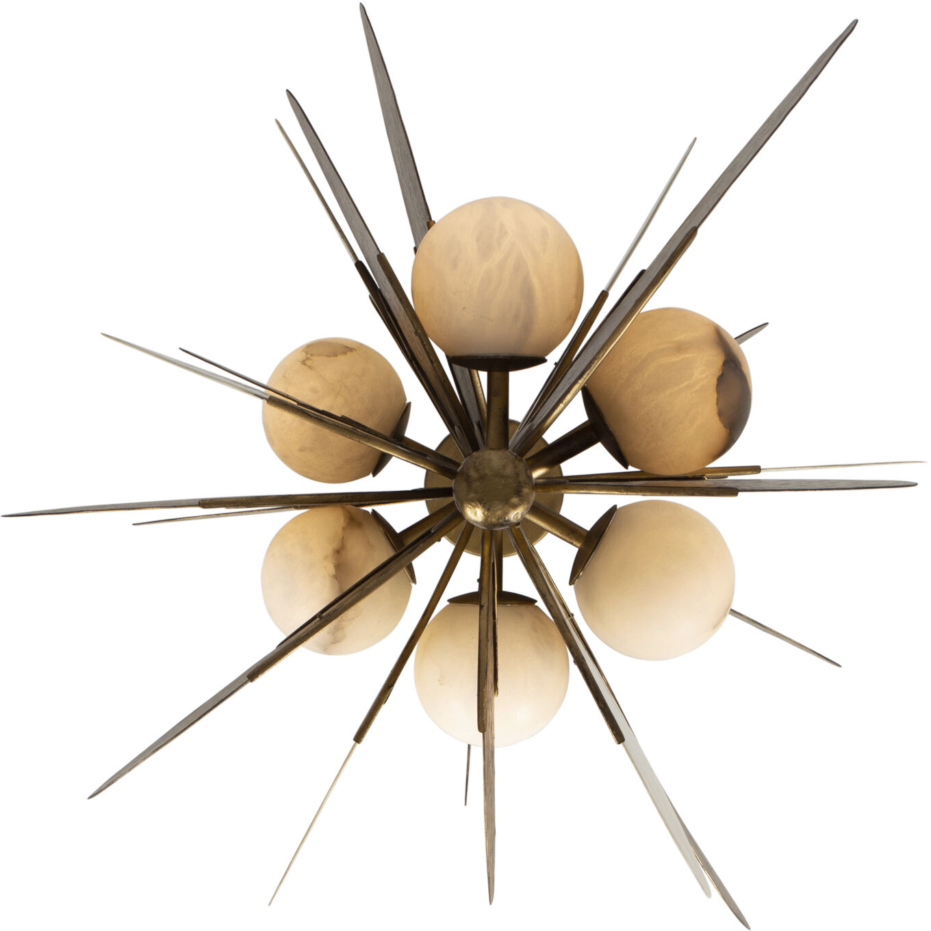 Cirque 27 inch Rustic Gold Pendant Ceiling Light