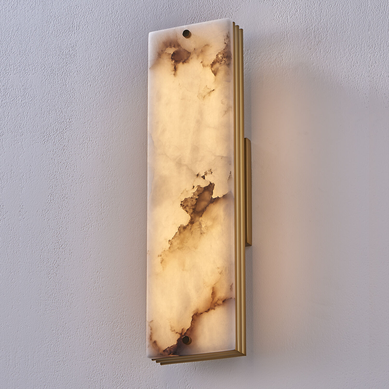 Vertical Wall Sconce Wall Light in Winter Brass