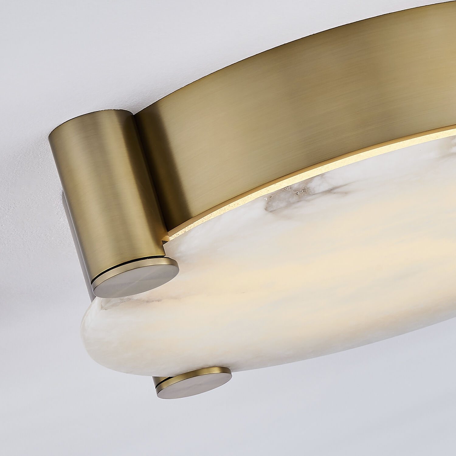 Lumba LED 21 inch Winter Brass Flush Mount Ceiling Light