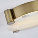 Lumba LED 21 inch Winter Brass Flush Mount Ceiling Light