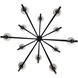 Elliptical 12 Light 48 inch Matte Black Pendant Ceiling Light