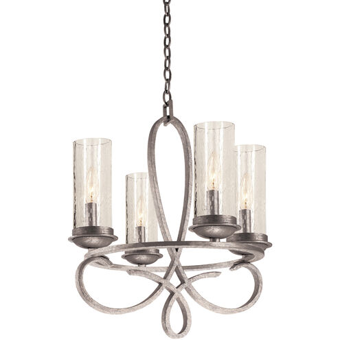 Grayson 4 Light 18 inch Pearl Silver Chandelier Ceiling Light