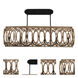 Tablas Island Linear Ceiling Light in Matte Black