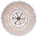 Sphere 6 Light 28 inch Pearlized Antique Brass Pendant Ceiling Light